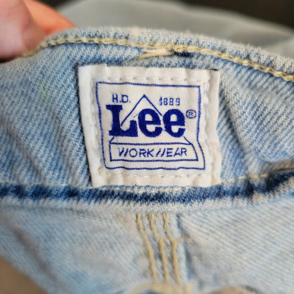 Lee Workwear Carpenter Jeans Mens 32x33(Tag 33x34) Light Wash Denim Utility VTG